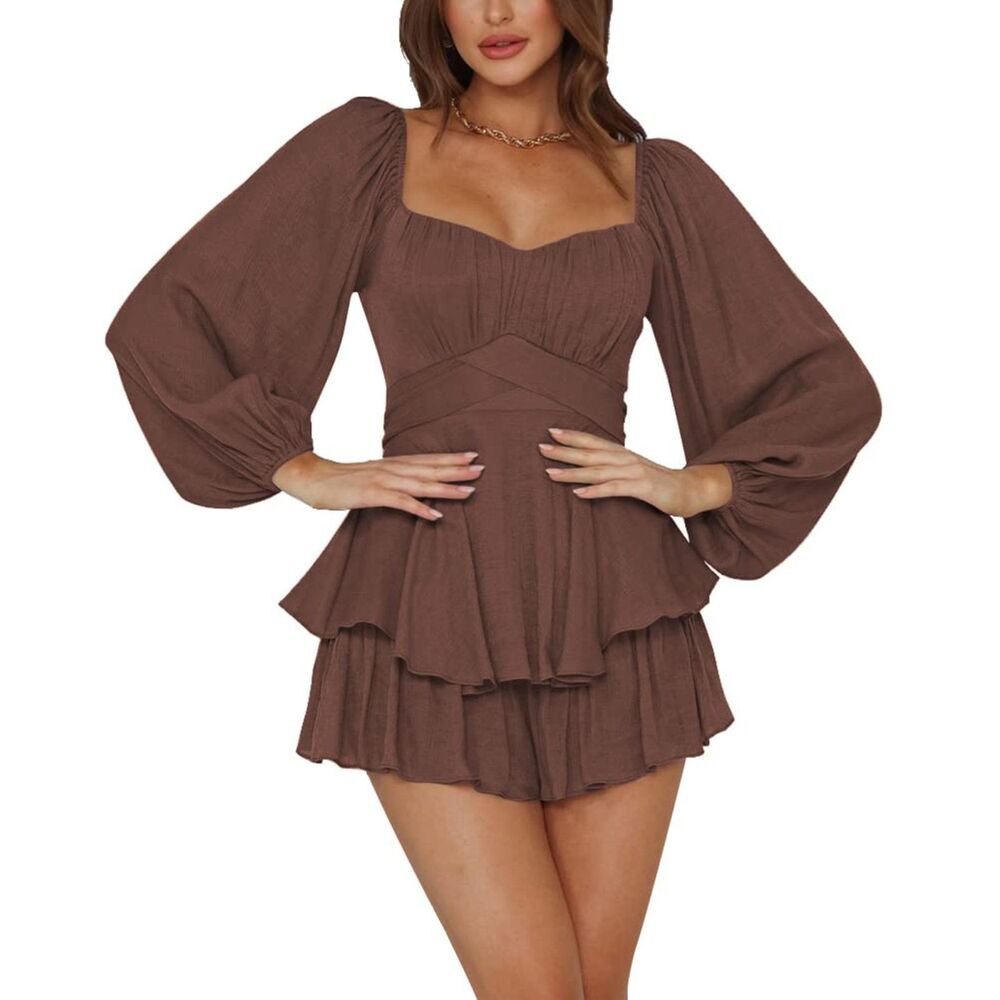 Lantern Long Sleeve Jumpsuit, XS, 4J-211D019